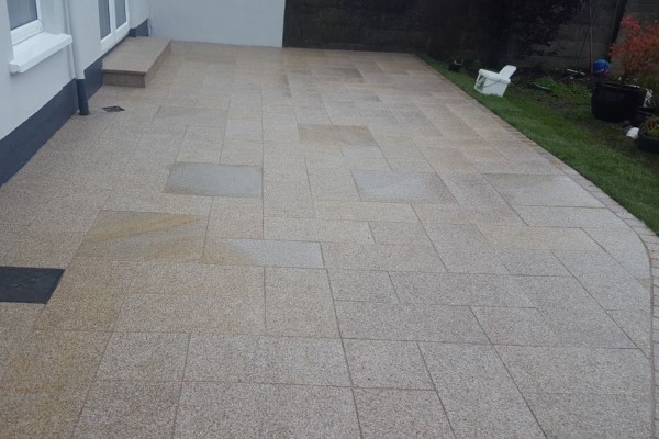 Granite Slabbed Patio